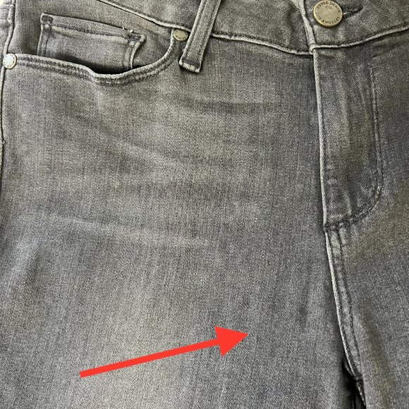 Paige Womens Verdugo Ultra Skinny Jeans Silvie Gray Mid Rise size 30 - Picture 11 of 11